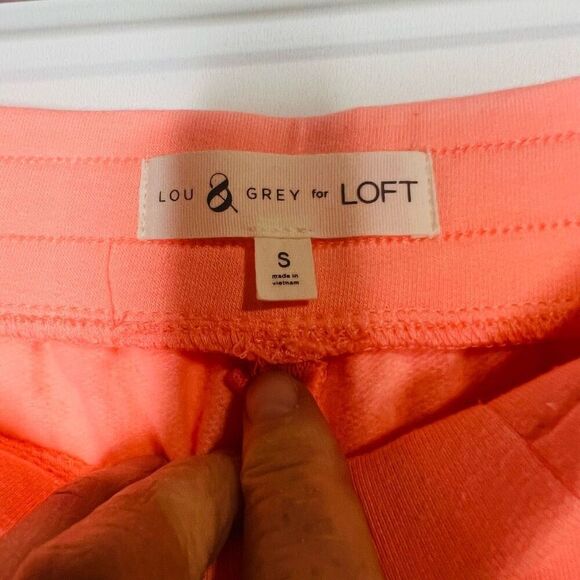 Lou & Grey for LOFT Flourescent Coral Orange Soft Lounge Shorts - Picture 6 of 7